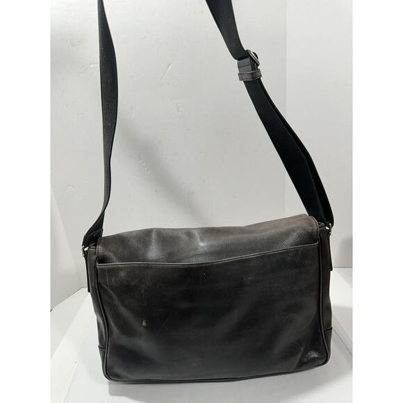 Vintage Coach Messenger Leather Briefcase Laptop Bag Strap Large H1S-5233 RARE - Picture 4 of 16